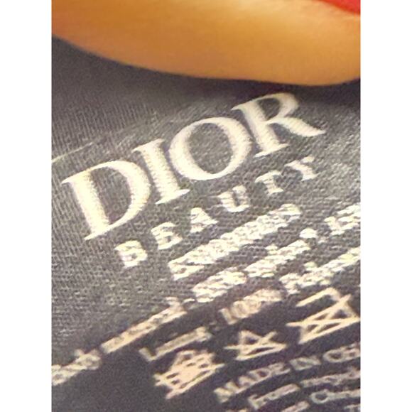 Dior Beauty travel Bag in navy blue scuba material - Limited Edition- NEW in BOX - Picture 3 of 5